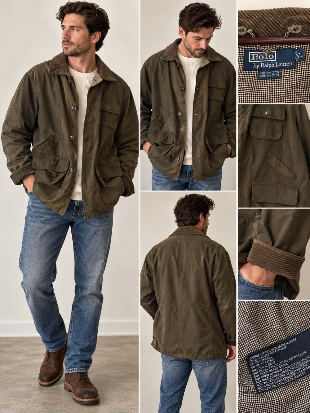 Vintage Polo Ralph Lauren Norfolk/Field Hunting Jacket XL